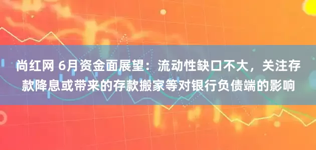 尚红网 6月资金面展望：流动性缺口不大，关注存款降息或带来的存款搬家等对银行负债端的影响